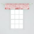 thumbnail image 2 of Pink Floral Window Valance, Romantic Soft Dreamy Colors Monochrome Magnolia Flowers Spring Aura, Curtain Valance for Kitchen Bedroom with Rod Pocket, 54" X 18", Pale Ruby Rose Blush, by Ambesonne, 2 of 2