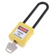 thumbnail image 3 of Grillete de reforzado aislado Cuerpo de y acero inoxidable de seguridad Bloqueo Etiquetado s Cerradura, con llave Yellow_2, 3 of 9