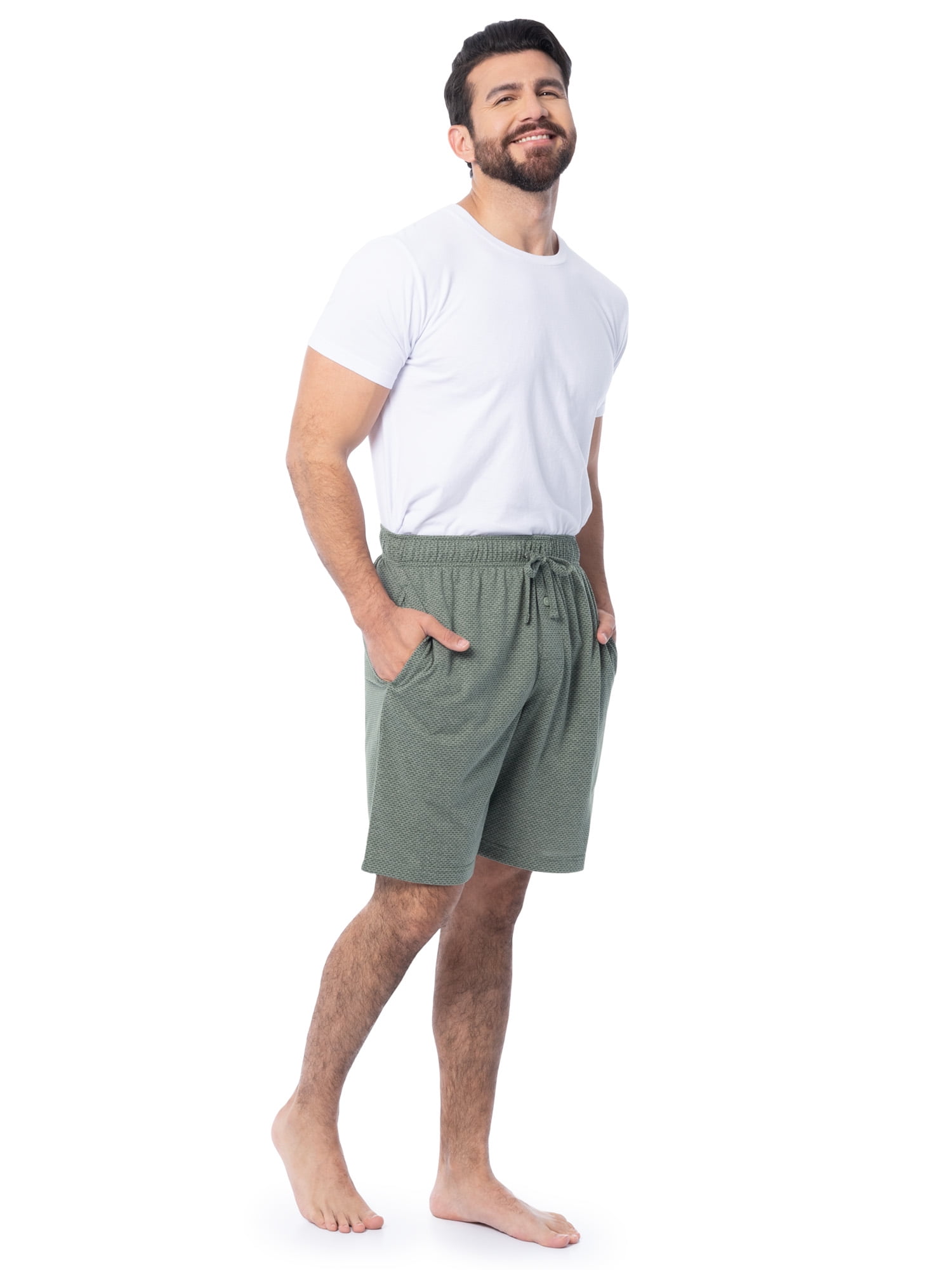 Fruit of the Loom Men's and Big Men’s Breathable Mesh 2-Pack Knit Sleep Pajama Short, S-2XL