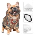 thumbnail image 3 of Haiem Traditional Tribal Aztec for Winter Dog Hoodie Sweatshirts with Pockets Warm Dog Clothes for Small Dogs Chihuahua-X-Large, 3 of 7