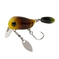 thumbnail image 1 of Señuelos de pesca con ojos 3D Micro Crankbaits flotantes cebos duros Minnow amarillo, 1 of 3