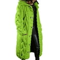 thumbnail image 2 of V-Neck Longline Cardigan, Plus-Size Duster Sweater, Relaxed Knit Coat Army Green S , Cardigan, 2 of 5