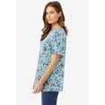 thumbnail image 3 of Woman Within Plus Size Perfect Printed Short-Sleeve Crewneck Tee, 3 of 6