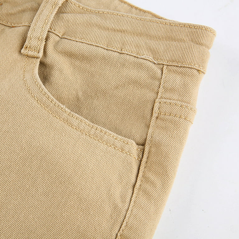 VOSS Women Flare Pants Vintage Streetwear Mid Waist Denim Cute Jean  Trousers Sweatpan 
