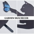 thumbnail image 6 of Black Cat Stake Garden Yard Signs Silhouette Decorations Blue Butterfly Animal Art Lawn Garden Decor Outdoor Statue for Cat Lovers Home Lawn Ornaments 11.7 x 10Inch for diy, 6 of 9