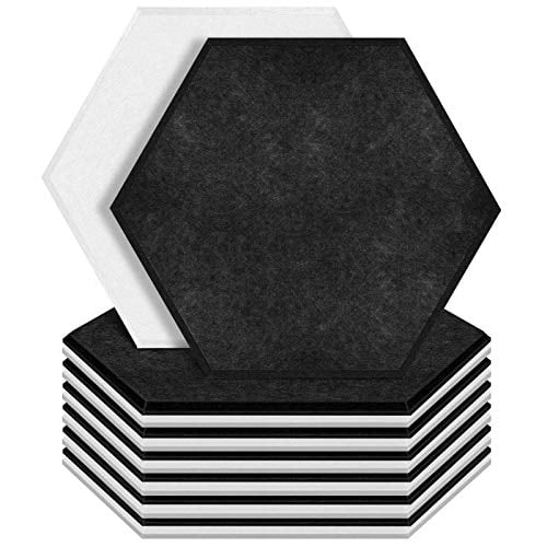 Beveled Edge 12 X 12 X 0.4 Silver Gray Color RHINO Acoustic Absorption Panel 6 Pcs per Pack 