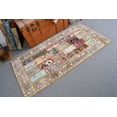 thumbnail image 2 of 2.8x5.7 ft Accent Rugs, Patchwork Rug, Vintage Rug, Turkish Rug, Anatolian Rugs, Rugs For Kitchen, Brown Floor Rugs, Entryway Rug, 12941, 2 of 10