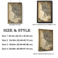 thumbnail image 2 of Pennsylvania US Map Poster, Pennsylvania United States road Map Art Poster, Canvas,, Pennsylvania US Map Canvas - 89AZ1289, 2 of 6