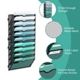 thumbnail image 3 of Organizador de archivos de pared de 10 niveles SUPEASY de metal negro 32 x 11 x 69 cm, 3 of 7