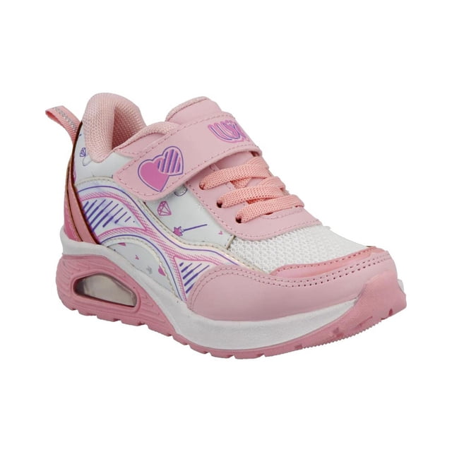 Tenis Niña Deportivos Lux 10 Velcro blanco 17 LUX 10 898