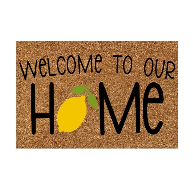 Giyblacko Carpet Door Mats Lemon Mat Holiday Mat Welcome Door Mat Polyester Door Mat