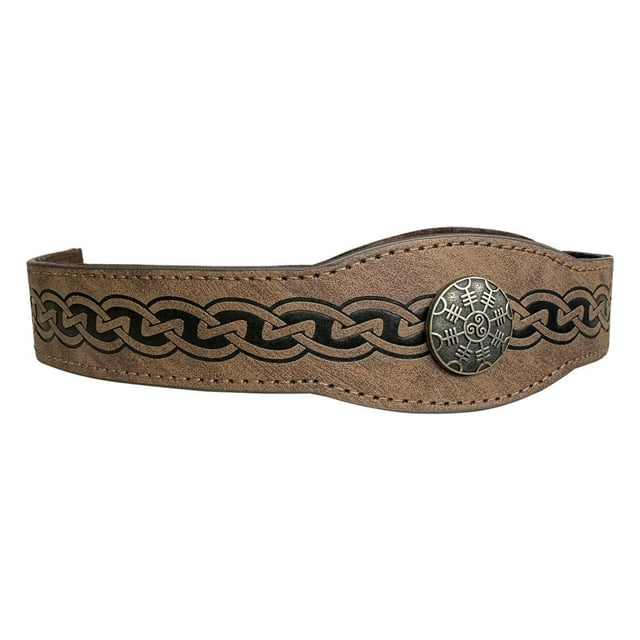 Accesorios para tocados medievales en relieve, diadema, tocado en relieve, estilo retro Marrón claro