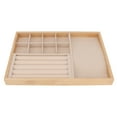 thumbnail image 4 of Jewelry Tray, Stackable Inserts Firm Wood Jewelry Organizer Tray, Multipurpose Triple Use Lightweight Jewelry Drawer Organizer For Earring, Necklace, Bracelet, , Brooch, Watch, 4 of 8