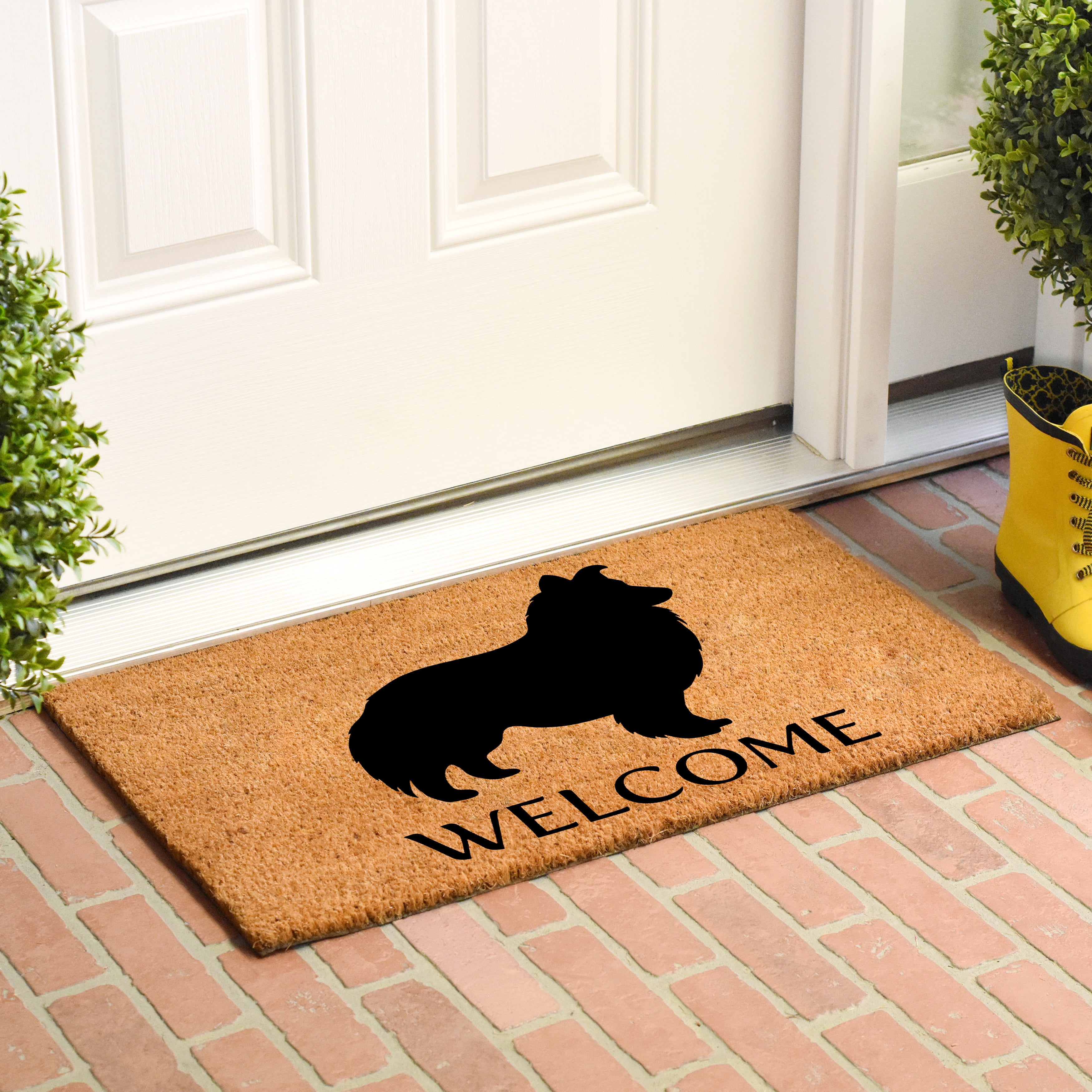 Calloway Mills Shetland Sheepdog Outdoor Doormat 17" x 29"