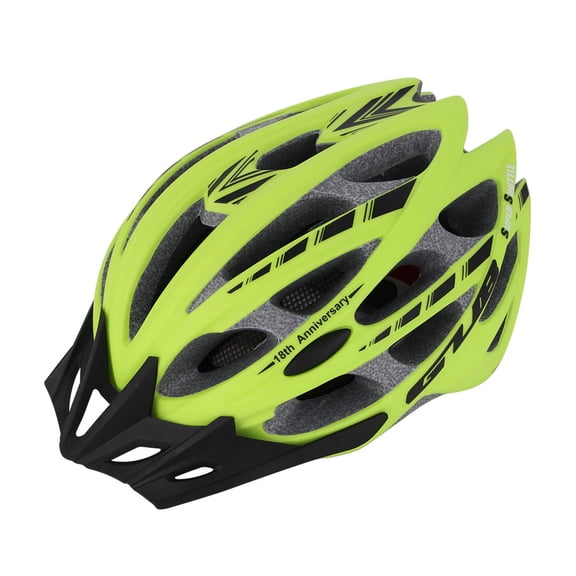 Eigraketly Casco de bicicleta de 30 orificios, transpirable, protección para exteriores, absorción de impactos, ajustable, para hombres, cascos Ciclismo Verde/L