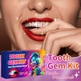 thumbnail image 4 of DIMOT 2PCS Tooth Gem Kit for Teeth, Teeth Gems Jewelry with Glue and Light, DIY Professional Tooth Gems Crystals Kit, Fashionable Teeth Diamonds Jewel Decoration Starter Kit for Sweet Shining Smile, 4 of 10