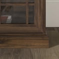 thumbnail image 5 of Maklaine 58" Classic Glass Door TV Console with Adjustable Shelves in White Oak, 5 of 8