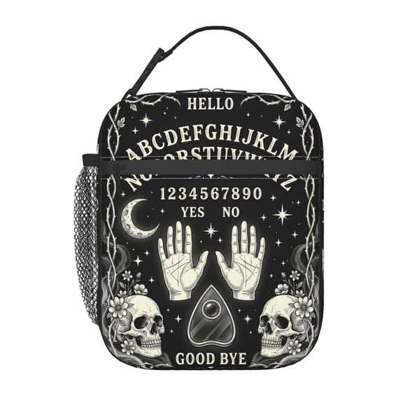 Skull Insulated Lunch Box Reusable Lunch Bag Women Men Cooler Tote Bag For Women Men Work Picnic School Office