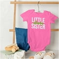 thumbnail image 4 of Little Sister Cute Sibling Adorable Bodysuit Jumper Girls Infant Baby Brisco Brands 12M, 4 of 6