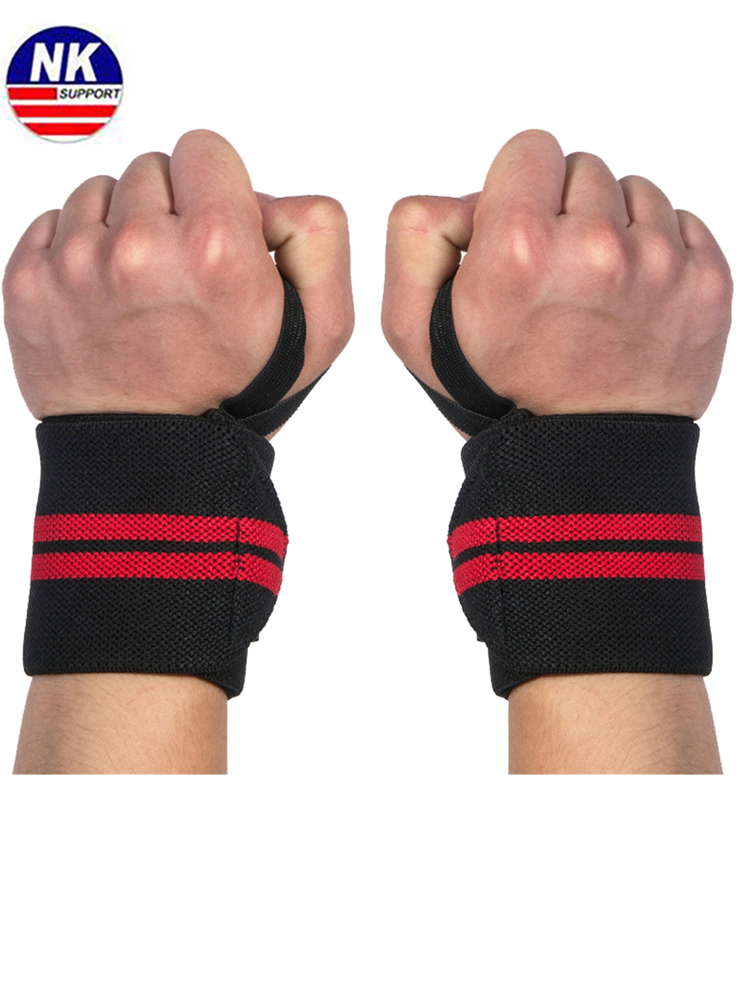 NK SUPPORT Weight Lifting Training Wrist Straps Support Braces Wraps