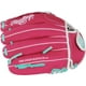 thumbnail image 5 of Guante de Softbol Rawlings Sure Catch Juvenil 10.5'' Rosa/Menta, 5 of 5