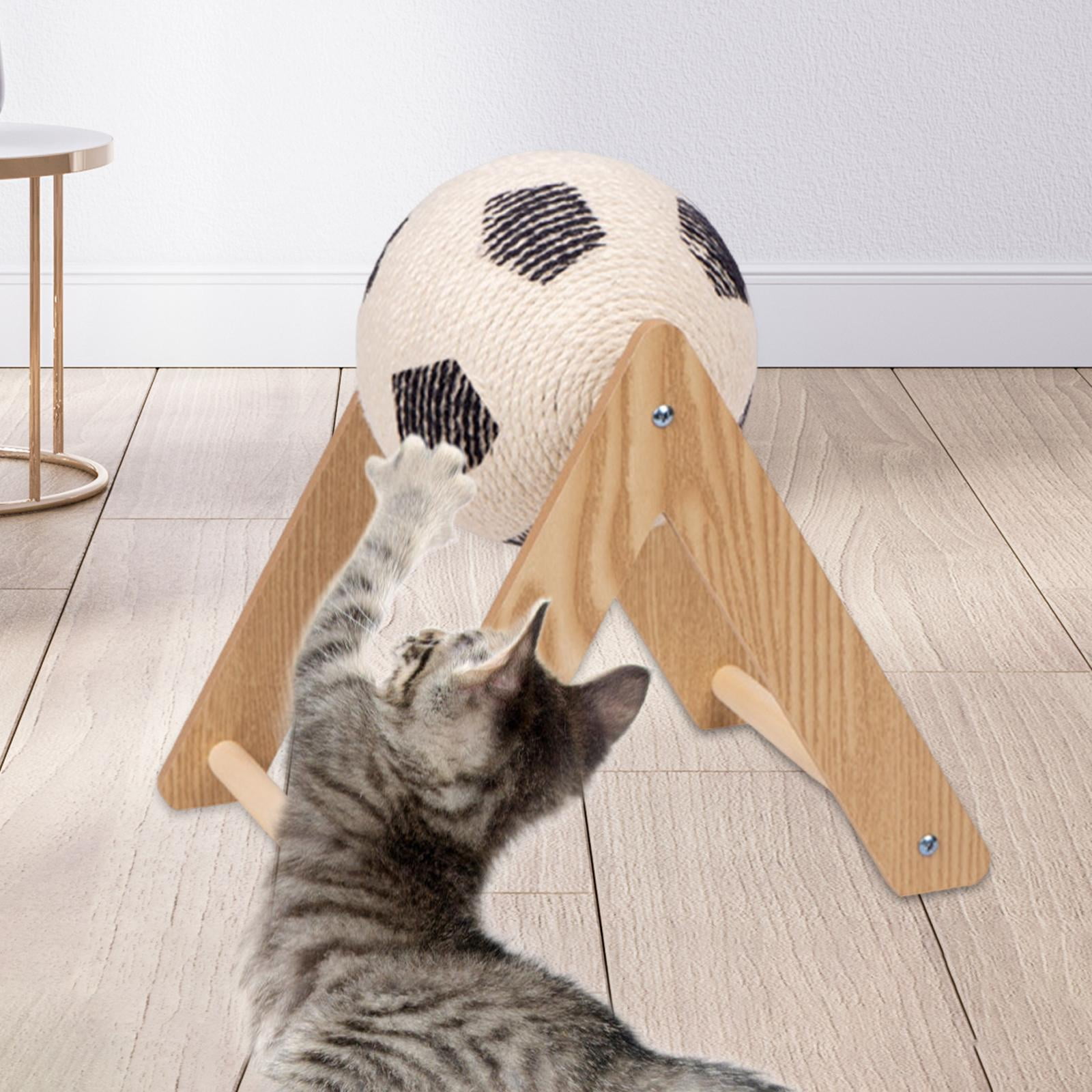 Fzaqwen Cat Scratcher Ball Versatile Cat Scratching Post for Playing Exercise Indoor S
