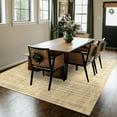 thumbnail image 5 of Washable Area Rugs 6x9 for Living Room Soft Modern Abstract Low Pile Floor Carpet for Bedroom Dining Room Home Office, Non-Shedding(Khaki), 5 of 7