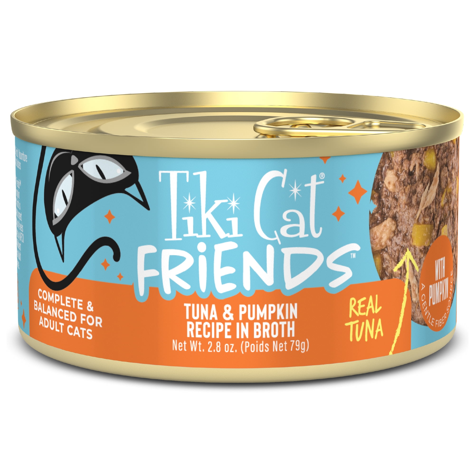 (2 pack) Tiki Cat Friends Tuna & Pumpkin, 2.8 oz can