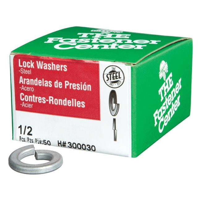 Hillman 1/2-Inch Split Lock Washer – Grade 8, 50-Pack, Prevents Bolts From Loosening From Vibration