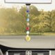 thumbnail image 4 of Hanging Pendant Window Handmade Rainbow Crystal Prisms Ball Chandelier Lamp Xmas Decor Yellow, 4 of 5