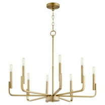 6210-8-80 Quorum Lighting Tempo - 8 Light Chandelier In Contemporary Style-12.25 Inches Tall and 28.75 Inches Wide     -Traditional Installation
