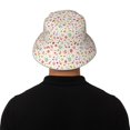 thumbnail image 5 of Honeii Dessert for Unisex Bucket Hat Waterproof Rain Hat Reversible Shiny Rave Bucket Hat for Concert Festival Boonie Cap, 5 of 6