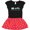 Black & Red with Polka Dots, variant on Inktastic Love Train Girls Toddler Dress