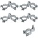 thumbnail image 1 of 1-3/8" Chain Link Fence Gate Hinge Kit, Gate Hinge Include Female Gate Frame Hinge(4 Pcs), Male Gate Post Hinge(5 Pcs), Galvanized Steel, Bolts & Nut, 1 of 5