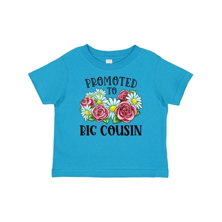 

Inktastic Promoted to Big Cousin with Flowers Gift Baby Boy or Baby Girl T-Shirt