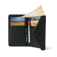 thumbnail image 6 of Daisy Rose Trifold RFID Blocking Wallet - PU Vegan Leather Multi Card Holder Organizer Small - BLACK CHECK, 6 of 6