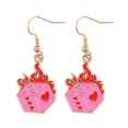 thumbnail image 1 of Something Different Flaming Dice Dangle Earrings, 1 of 2