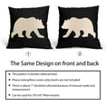 thumbnail image 5 of Bear Decorative Outdoor Pillow Covers 24x24 Inch Pack of 2 Modern Black Bear Throw Pillow Covers Mountain Forest Southwest Pillowcase Square Linen Cushion Cover for Bedroom Sofa Couch Home Decor, 5 of 6