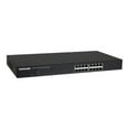 thumbnail image 3 of Intellinet 16-Port Fast Ethernet PoE+ Switch, 8 x PoE IEEE 802.3at/af Power-over-Ethernet (PoE+/PoE) ports, 8 x Standard RJ45 Ports, Endspan, 19" Rackmount - Switch - 8 x 10/100 + 8 x 10/100 (PoE+) - desktop, rack-mountable - PoE+ (65 W), 3 of 5