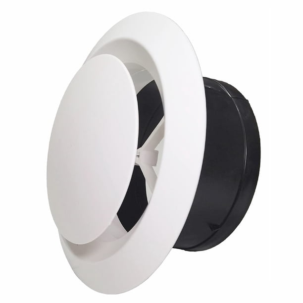 Ventilaciones De Aire Ajustables De 4 Pulgadas Ventilación De Sofito Abs Ventilaciones De Aire De Sofito Redondas Ventilación De Techo De Pared De Escape Cubierta De Techo De Pared Para Uso En Interio