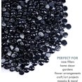 thumbnail image 6 of Galashield Black Flat Glass Marbles for Vases Black Stone Glass Gems Beads Pebbles Vase Filler (1 LB, Approx. 100 PCS), 6 of 8