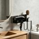 thumbnail image 4 of Wall Mounted Hair Dryer No Drill Bathroom Organizer Multi-Functional Storage Rack For Hair Tools, 4 of 6