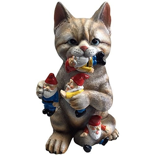 garden gnome massacre cat