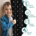 thumbnail image 3 of Blackout Kids Curtains,Black White Moon Star Pattern Childrens Insulated Curtains Set Of 2,Bedroom Essentials,Toddler Room Decor 52x63in(132x160cm), 3 of 5