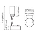 thumbnail image 3 of Dream Lighting LED Flexible Reading Light With USB Charge Port/Cool White - 6000K, 3 of 3