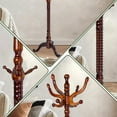 thumbnail image 4 of 74" Wooden Coat Rack Stand,Coat Racks Freestanding With 14 Hooks And Solid Round Base Heavy Duty Adjustable Height Hall Tree Coat Rack for Entryway Hallway Foyer Office Bedroomf (Triangle Antique), 4 of 6