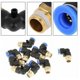 thumbnail image 4 of Conexión rápida neumática, 10 piezas, adaptador de conexión rápida neumática, codo neumático de 8 mm de diámetro, rosca G1/4, para conexión rápida para usted, 4 of 5