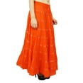 thumbnail image 3 of Maxi Beach Wear Cotton Skirt Long Boho Hippie Lace Women Wear, 3 of 3