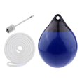 thumbnail image 5 of Boat Ball Anchor Buoy Float Inflatable Dock Edge 10x12 inch Protector Marine Mooring Buoy Swim Buoy for Fishing Sailboats Accessories Blue with White Rope, 5 of 8