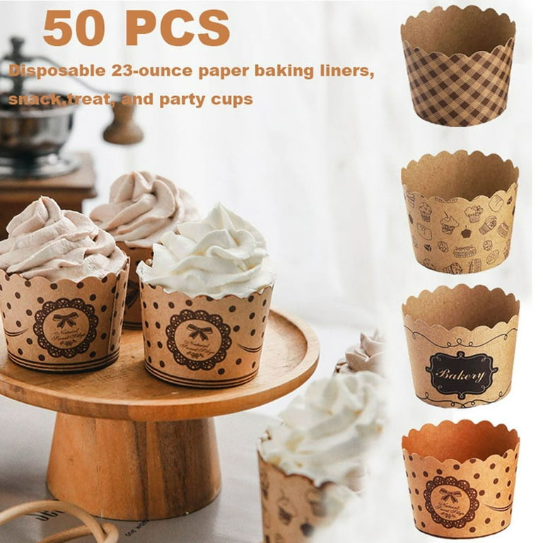 50pcs Muffin Cupcake Paper Cup Cake Mold Wedding Decoration Party
